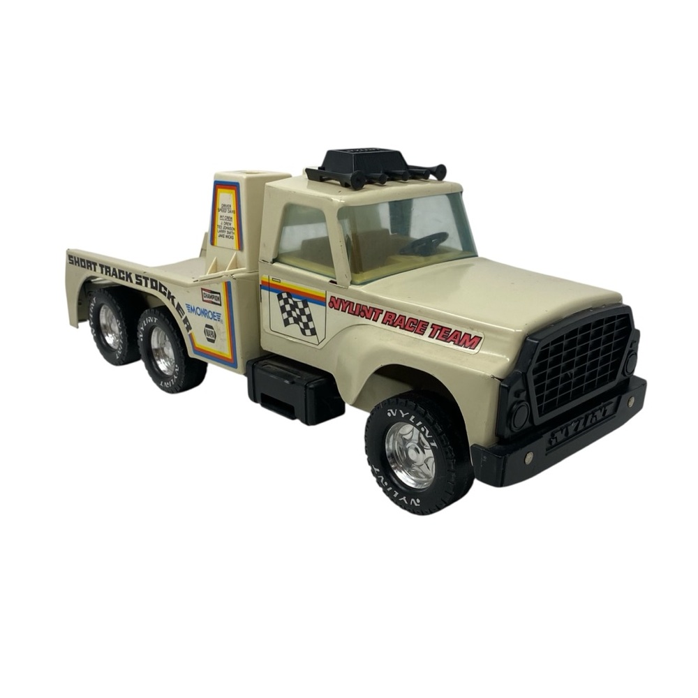 Vintage Nylint Pressed Steel Tow Truck,‎ Race Team Short Track Stocker 1980